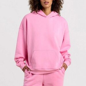 Nuuds vintage fleece hoodie - bubblegum pink - XL